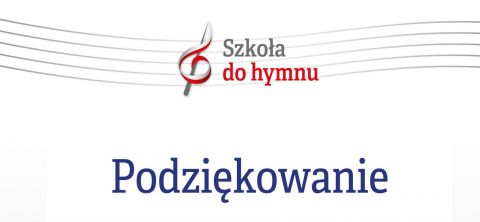 „Szkoła do hymnu” – podziękowanie Ministra Edukacji Narodowej