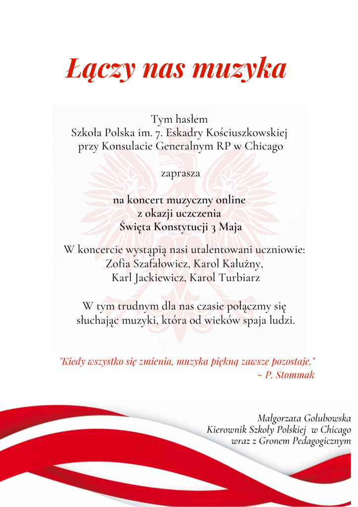 Zapraszamy na koncert muzyczny online