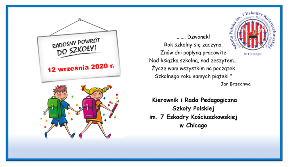 Nowy Rok Szkolny 2020/2021