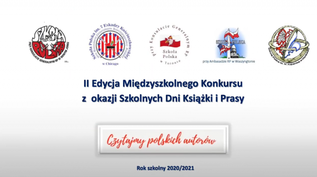 NAGRODZONE PRACE UCZNIÓW SZKÓŁ POLSKICH W RAMACH KONKURSU „Czytajmy Polskich Autorów”