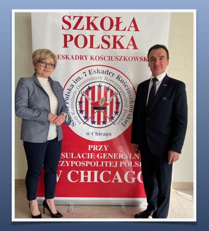 Wizyta Wicedyrektora ORPEG w Szkole Polskiej w Chicago