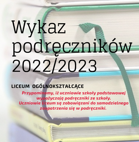Wykaz podręczników dla uczniów LO – 2022/2023