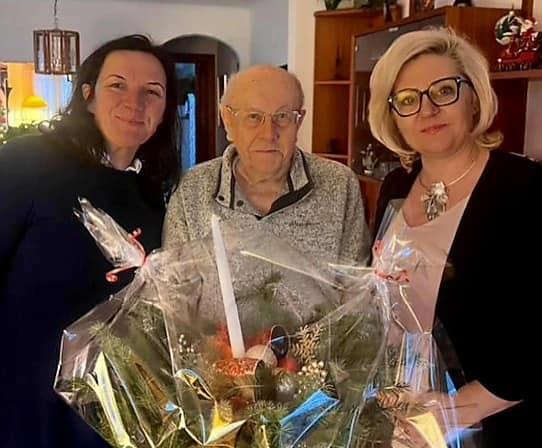 Z PRZEDŚWIĄTECZNĄ WIZYTĄ U PANA TADEUSZA GUBAŁY – UCZESTNIKA POWSTANIA WARSZAWSKIEGO