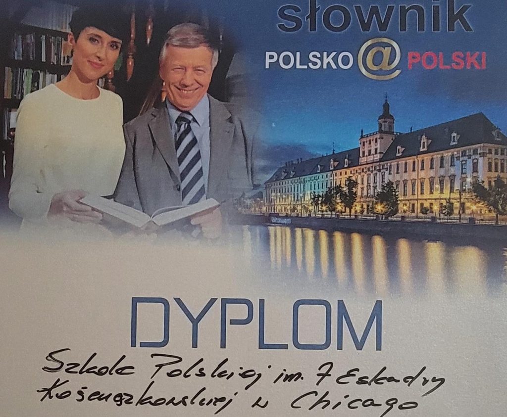 Wyróżnienie dla Szkoły Polskiej im. 7. Eskadry Kościuszkowskiej przy Konsulacie Generalnym RP w Chicago