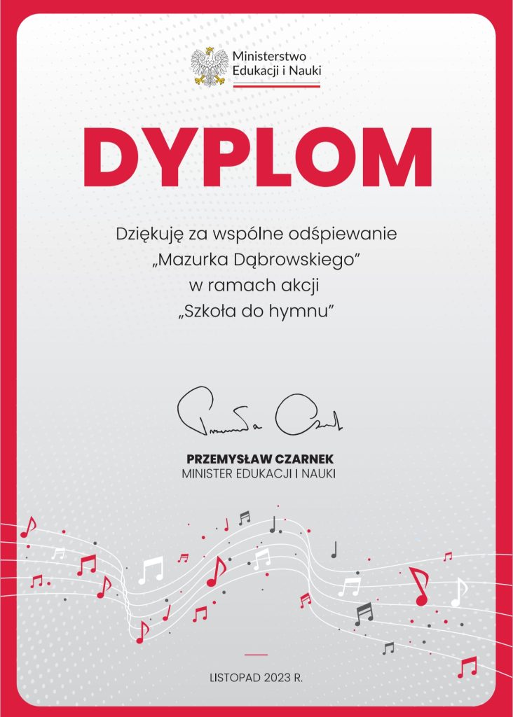 ,,Szkoła do hymnu” 2023