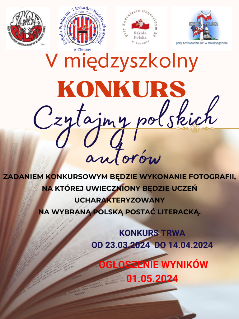 CZYTAJMY POLSKICH AUTORÓW – Konkurs