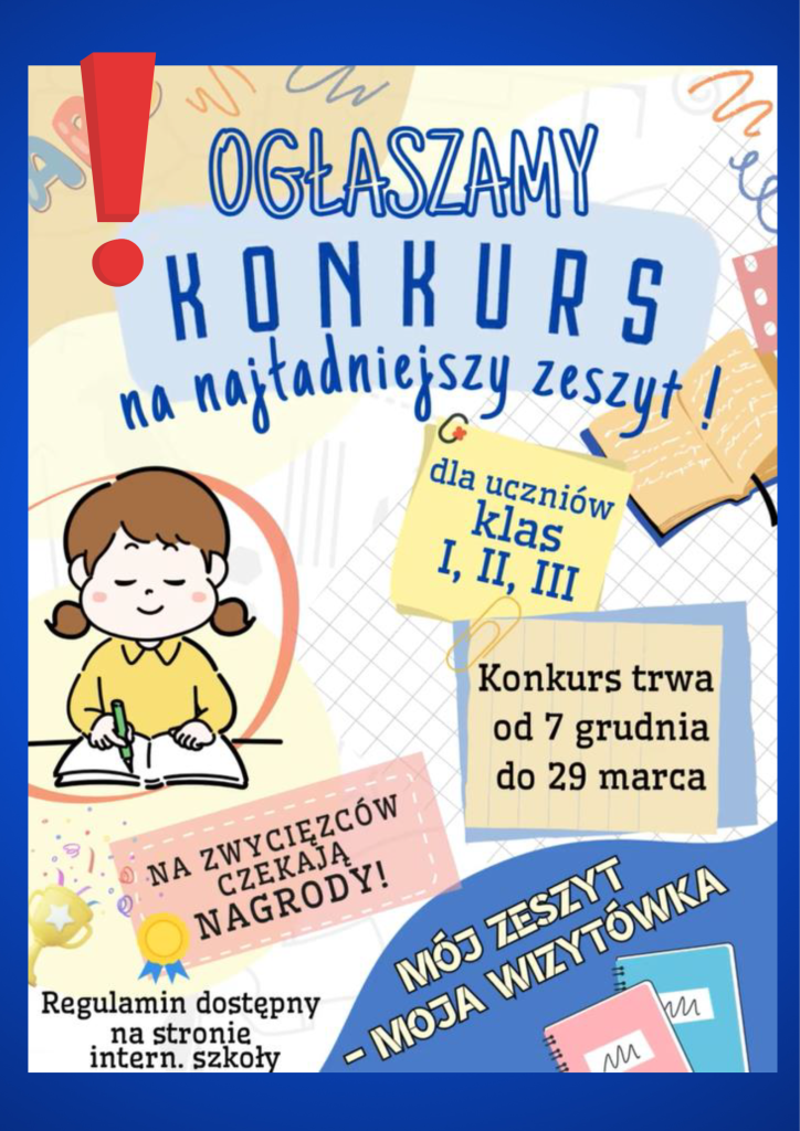 Konkurs na najładniejszy zeszyt