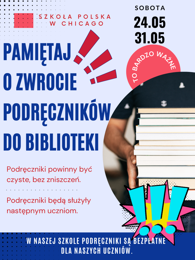 Zwrot podręczników do biblioteki