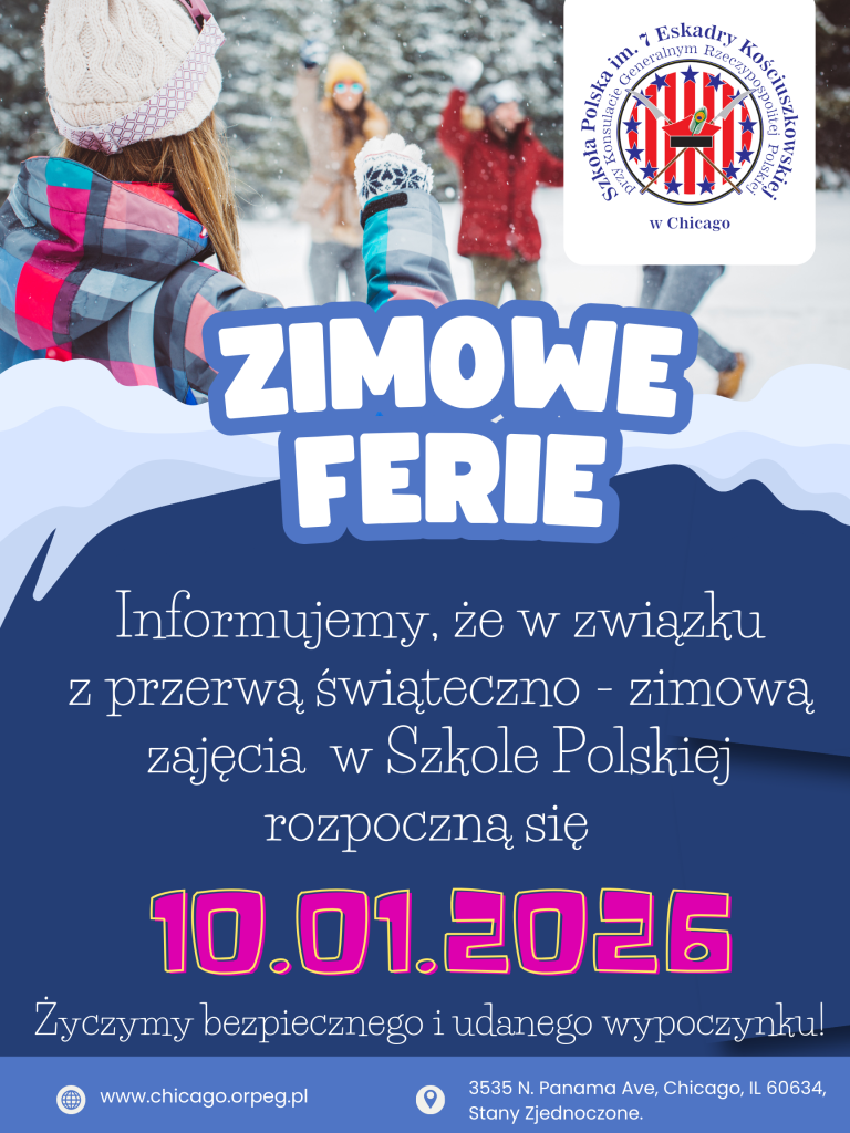 PRZERWA ŚWIĄTECZNO – ZIMOWA